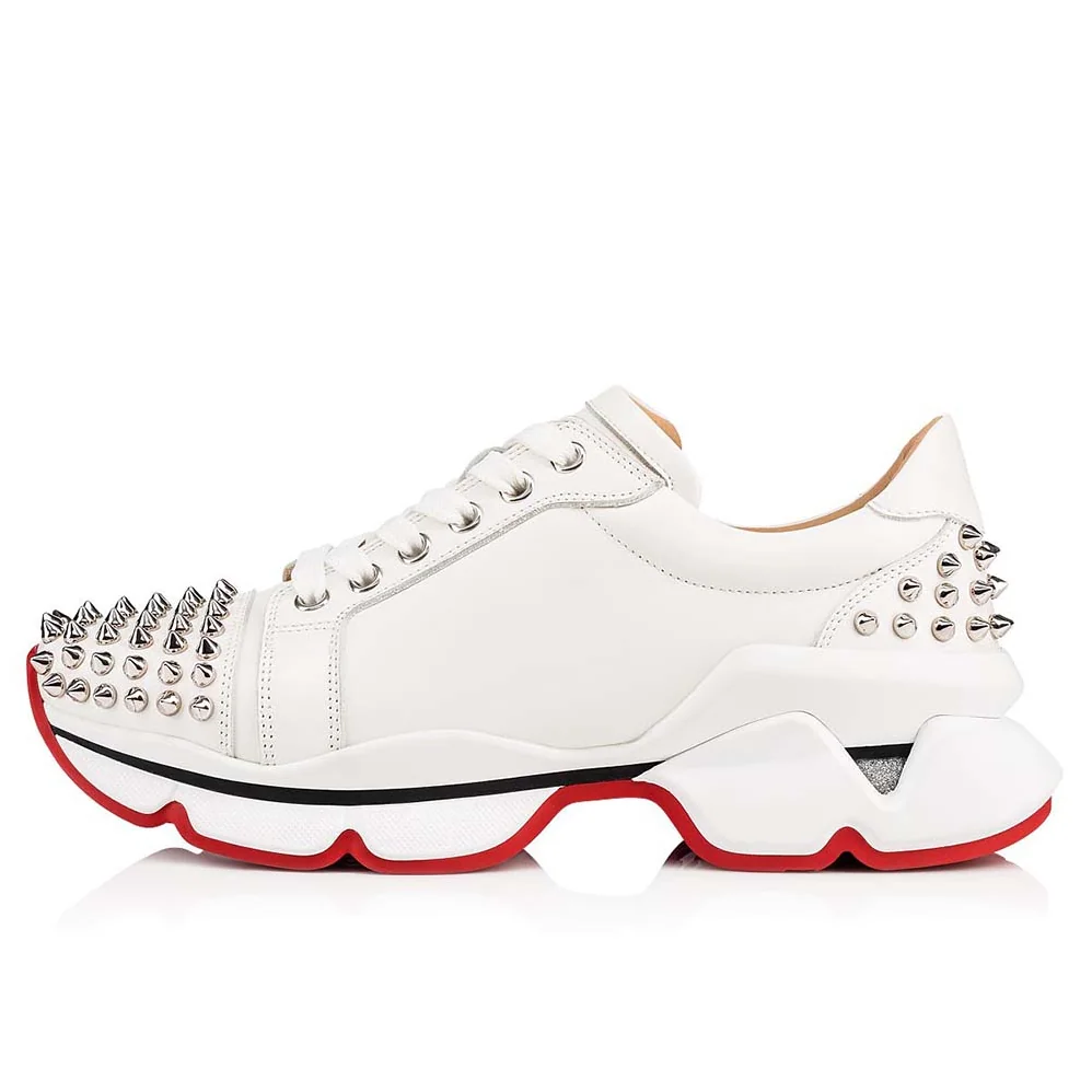 Christian Louboutin Shoes Vrs 2018 Sneakers for Women in White Christian Louboutin Shoes Vrs 2018 Sneakers for Women in White