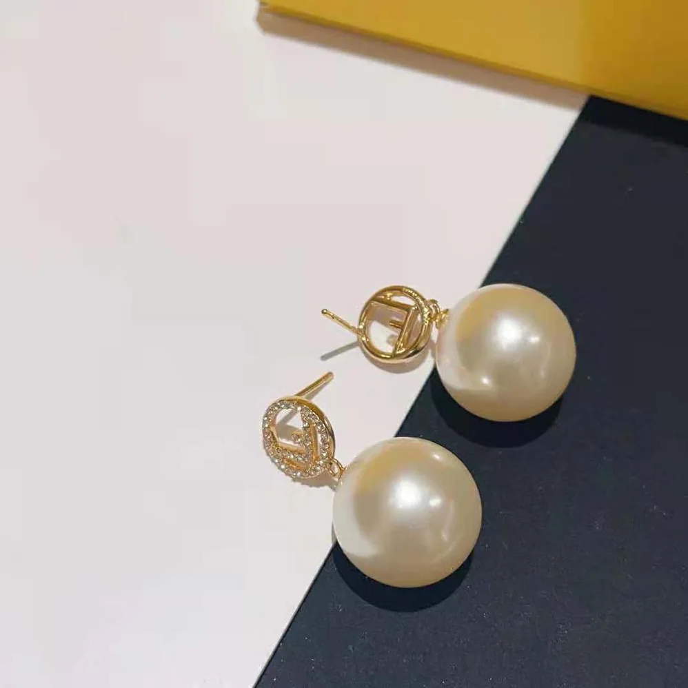 Fendi F Is Fendi Earrings Gold for Women
