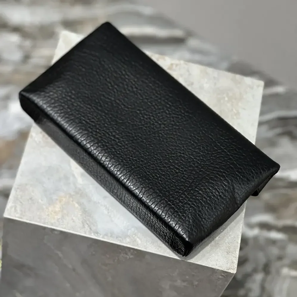Saint Laurent YSL Cassandre Large Envelope Pouch in Lambskin Black 29cm for Women Saint Laurent YSL Cassandre Large Envelope Pouch in Lambskin Black 29cm for Women