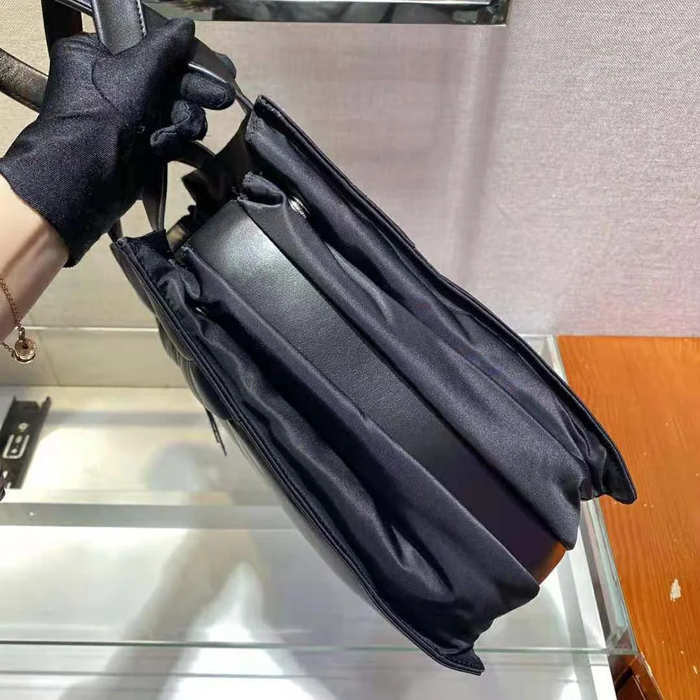 Prada Quilted Nylon Tote Bag for Women in Black Prada Quilted Nylon Tote Bag for Women in Black