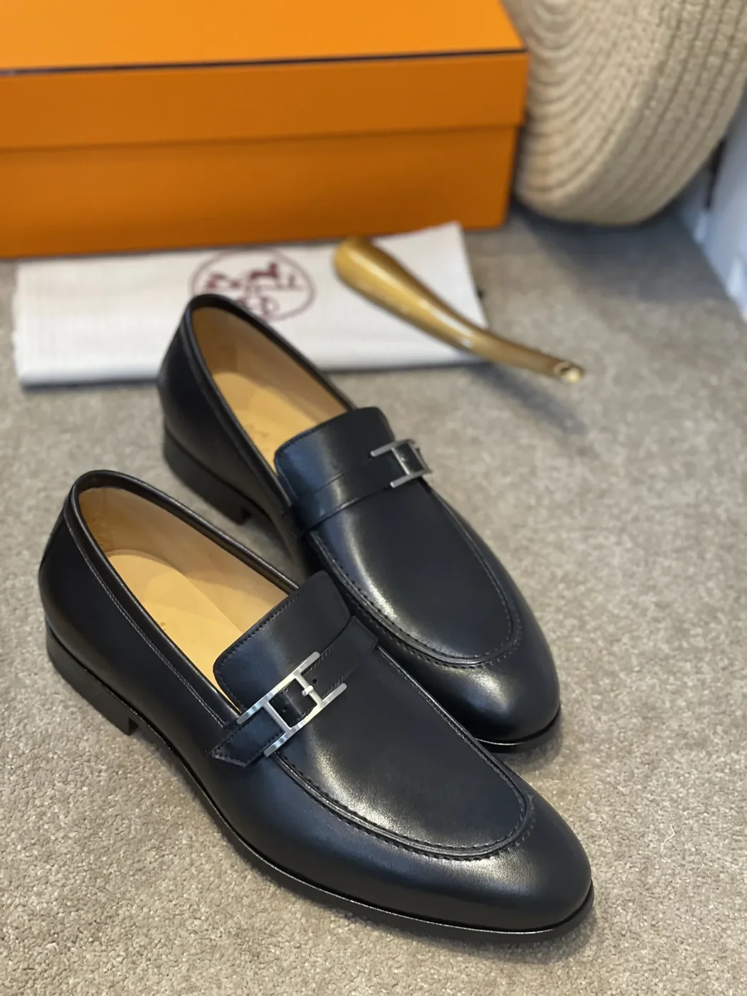 Hermes Monterey Loafer Black Hermes Monterey Loafer Black