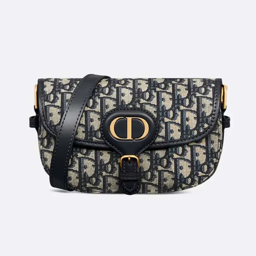 Dior Bobby East-West Bag Blue Dior Oblique Jacquard for Women