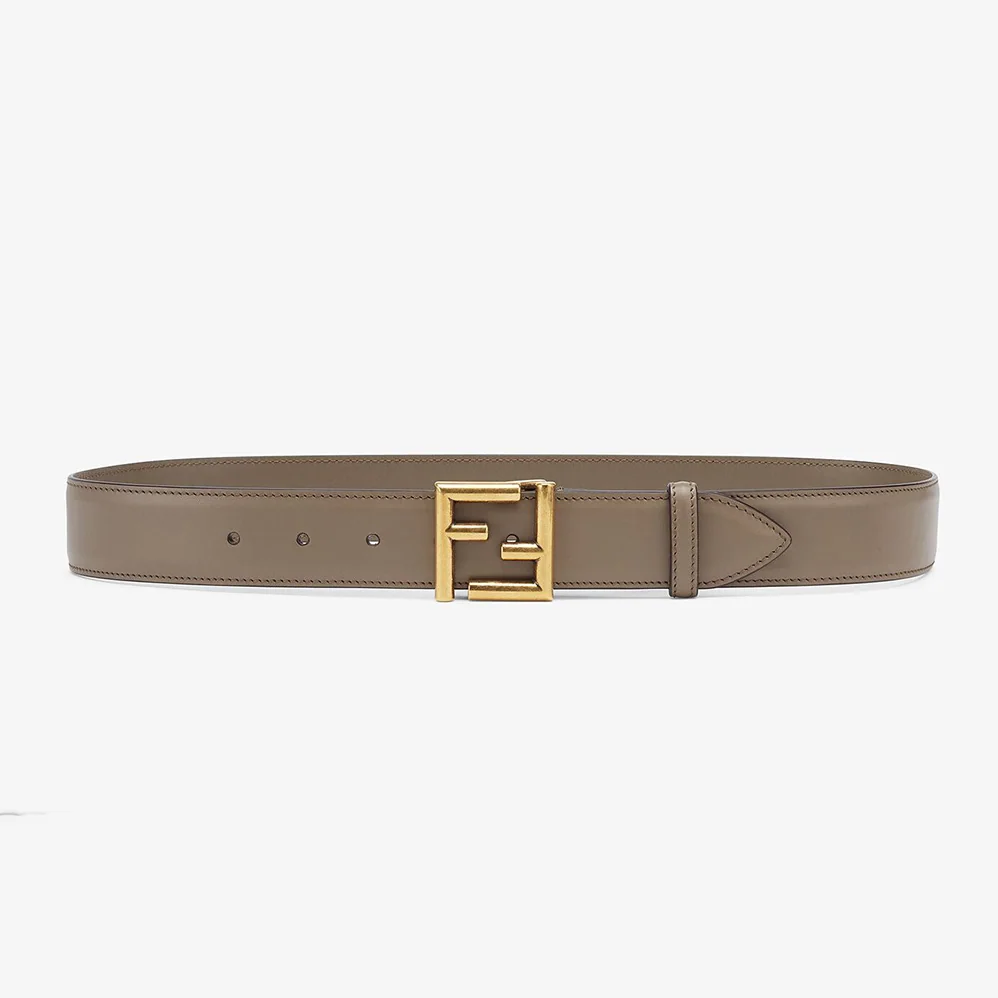 Fendi Belt with Loop and FF Stud Buckle for Women in Silver Fendi Belt with Loop and FF Stud Buckle for Women in Silver