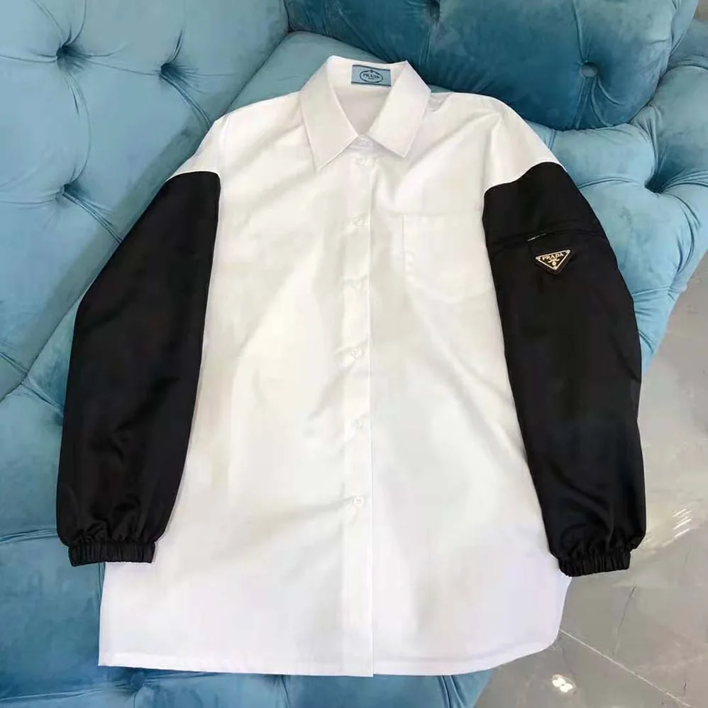 Prada Poplin Shirt for Women in White Prada Poplin Shirt for Women in White
