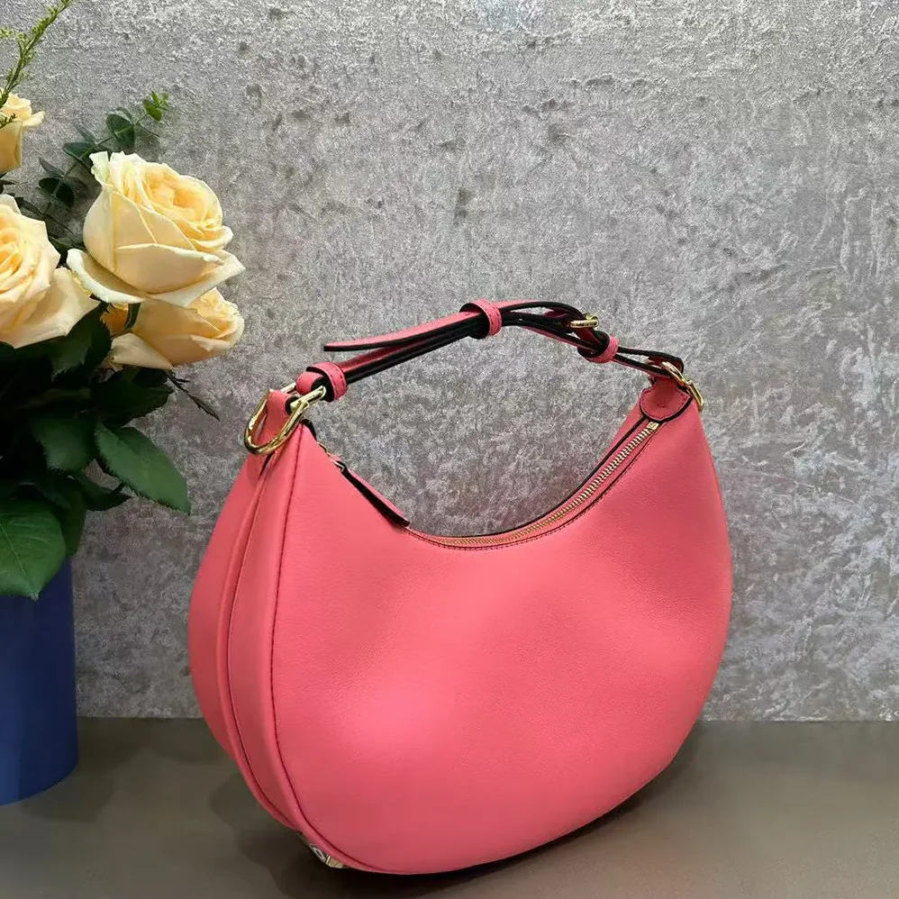 Fendi Fendigraphy Small Pink Leather Bag for Women