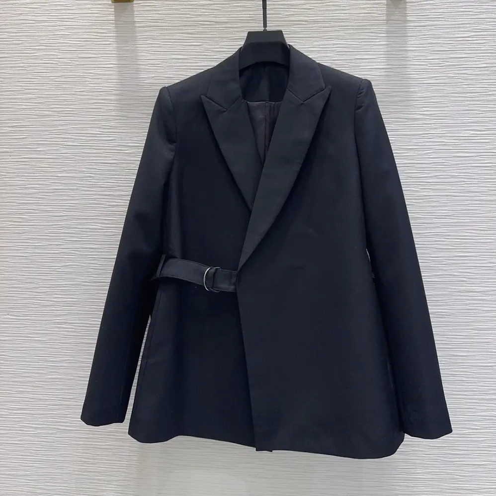Loewe Draped Jacket In Wool for Women in Black