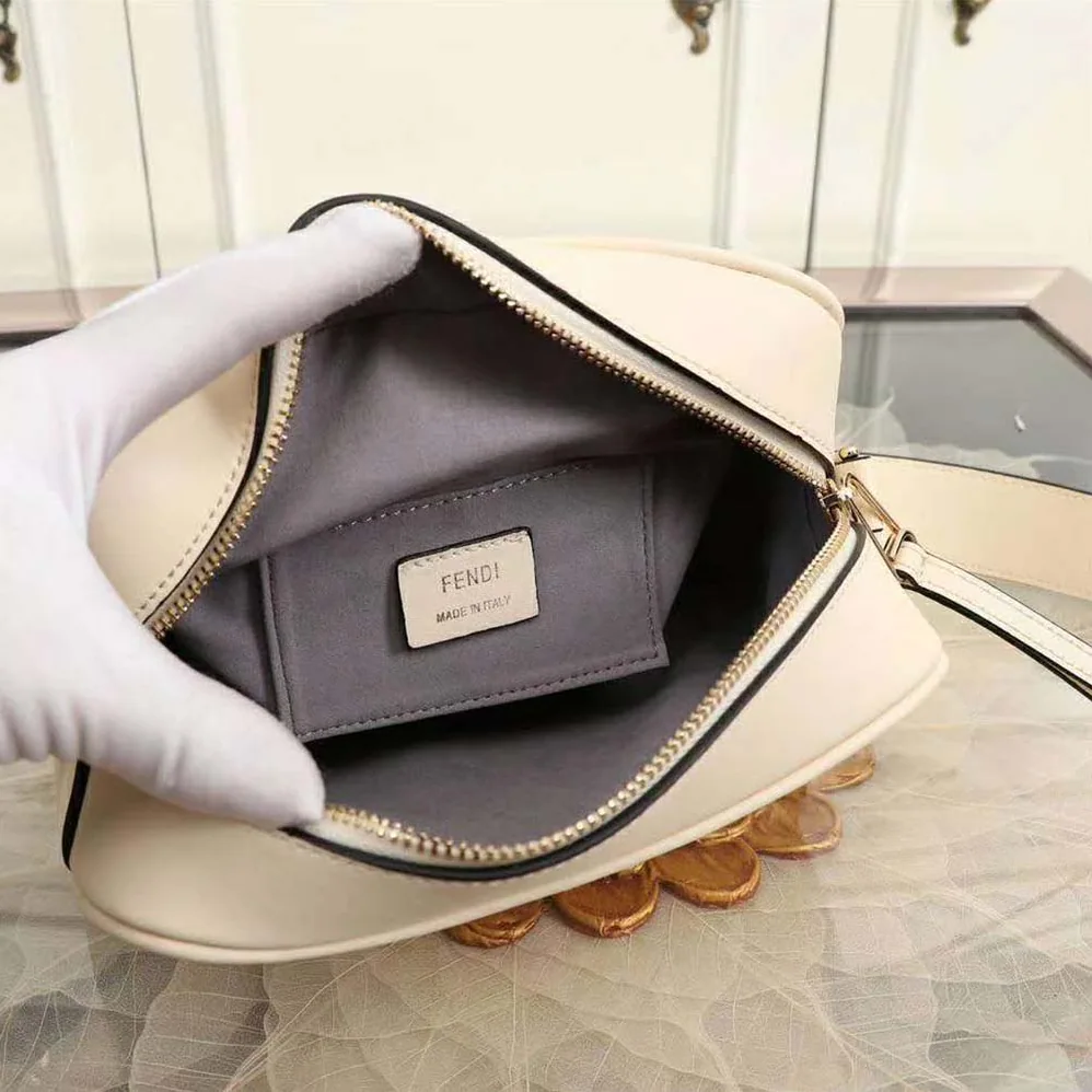 Fendi Camera Case Leather Bag for Women in Sandy Fendi Camera Case Leather Bag for Women in Sandy