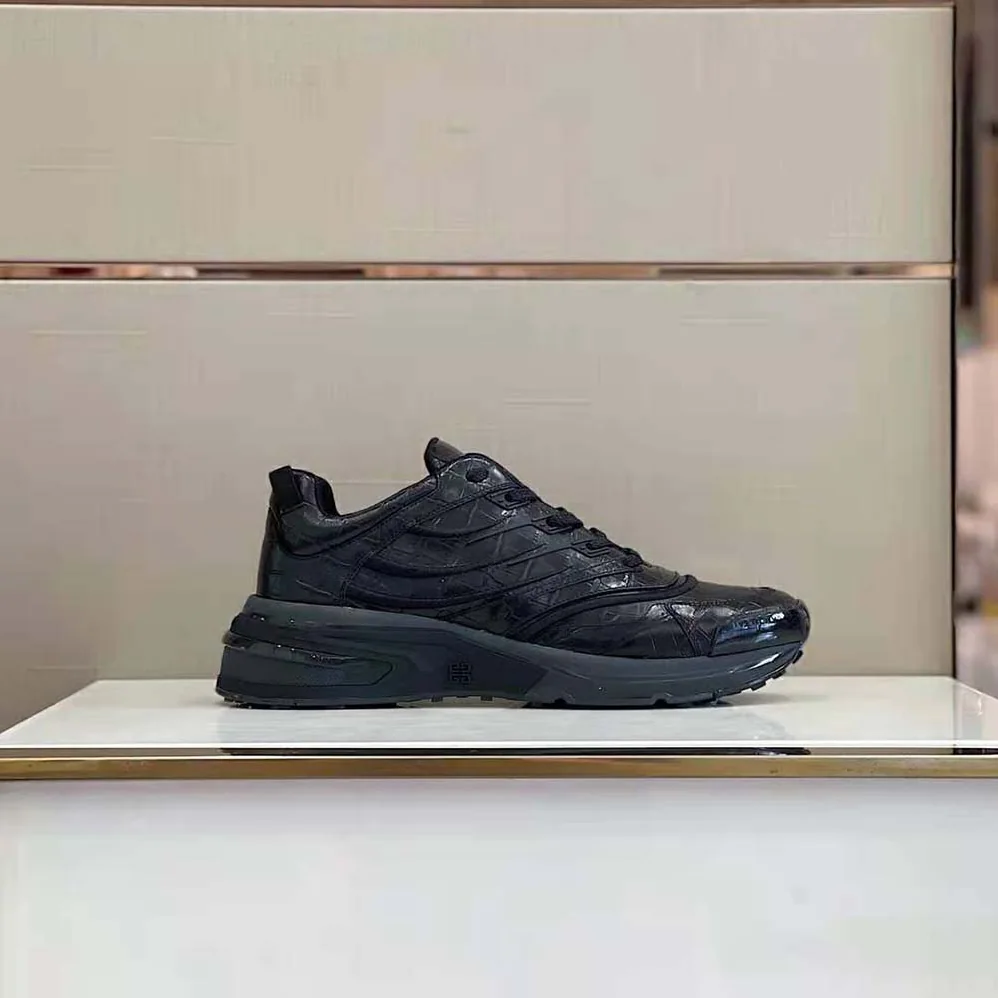 Givenchy Giv 1 Sneakers in Crocodile Effect Leather for Unisex in Black