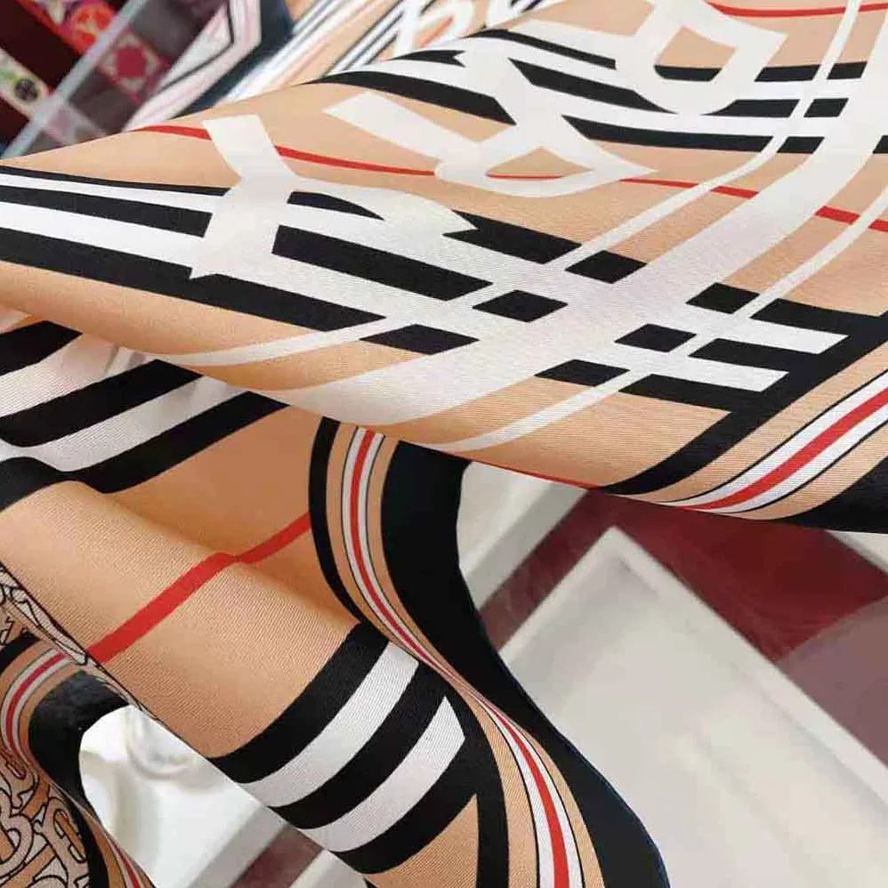 Burberry Montage Print Silk Square Scarf for Women