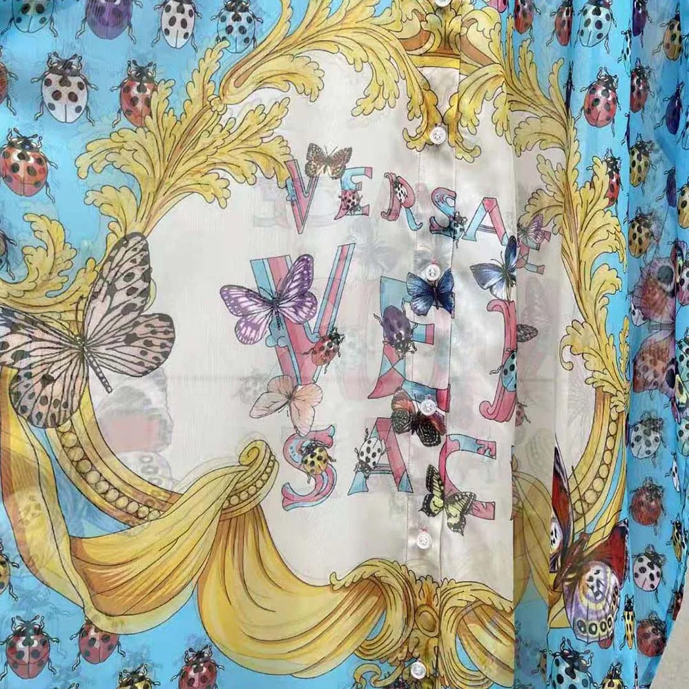 Versace Butterflies Shirt Cover-up for Women