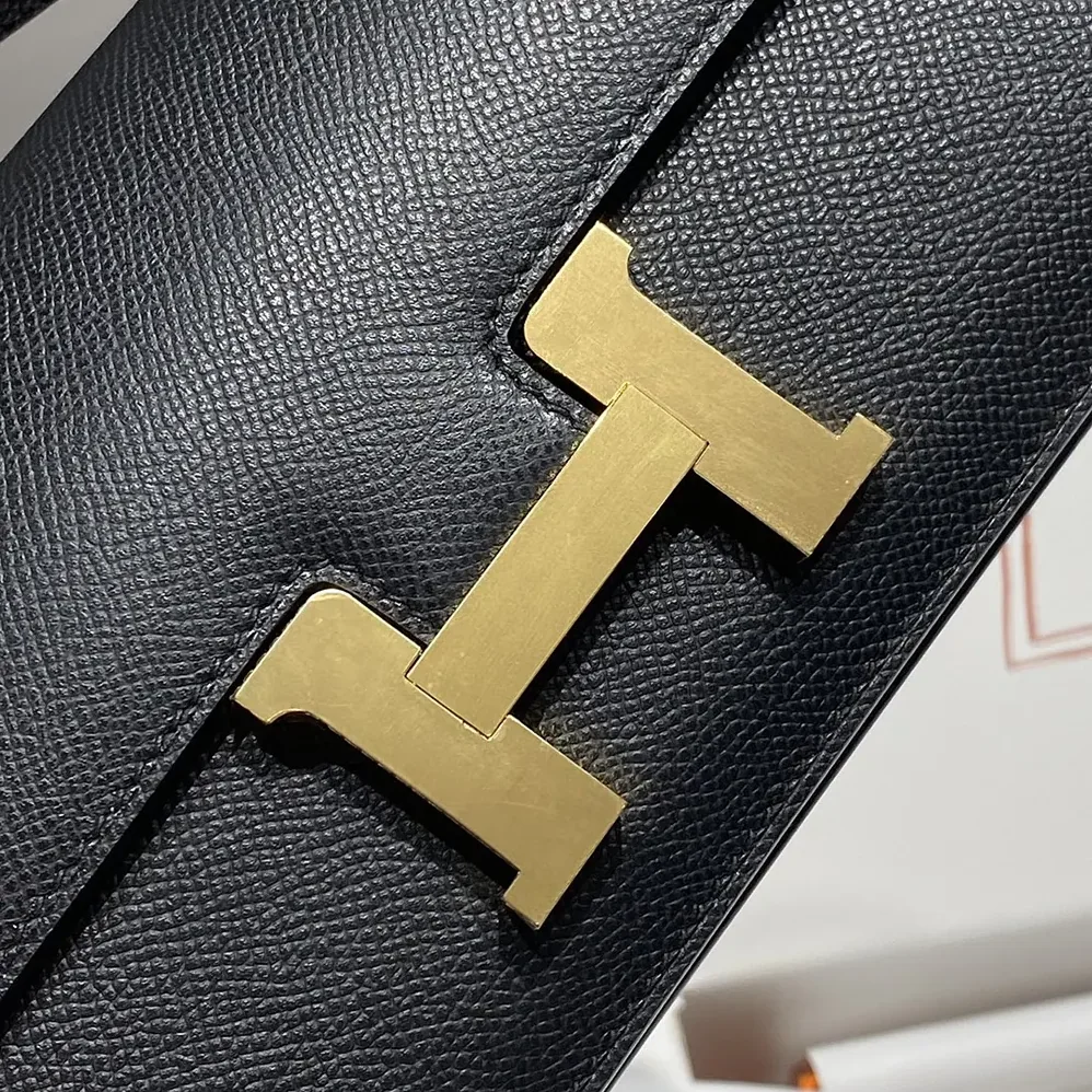 Hermes Constance Elan Epsom Gold for Women in Black