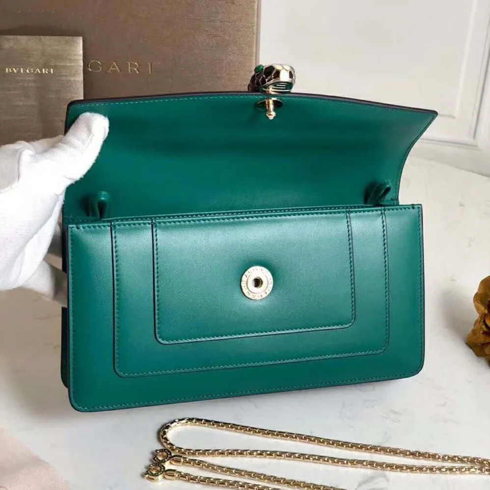 Bvlgari Serpenti Forever Mini Bag for Women in Green Bvlgari Serpenti Forever Mini Bag for Women in Green