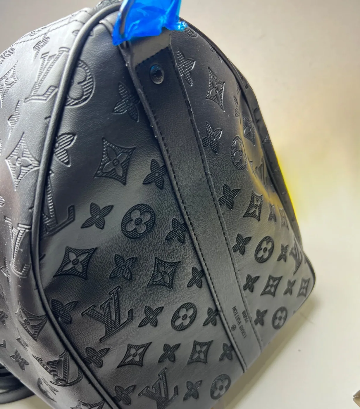 Louis Vuitton Keepall Bandouliere 50 Travel Bag in Black Matte Black Hardware Louis Vuitton Keepall Bandouliere 50 Travel Bag in Black Matte Black Hardware