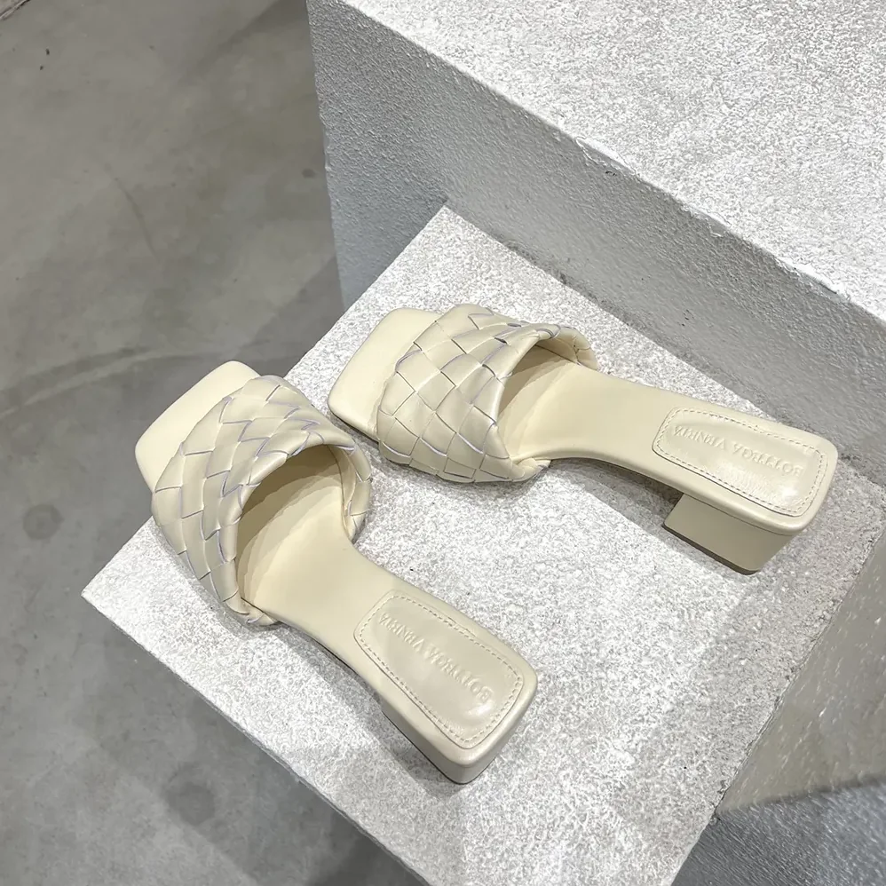 Bottega Veneta Parco Mule for Women in White