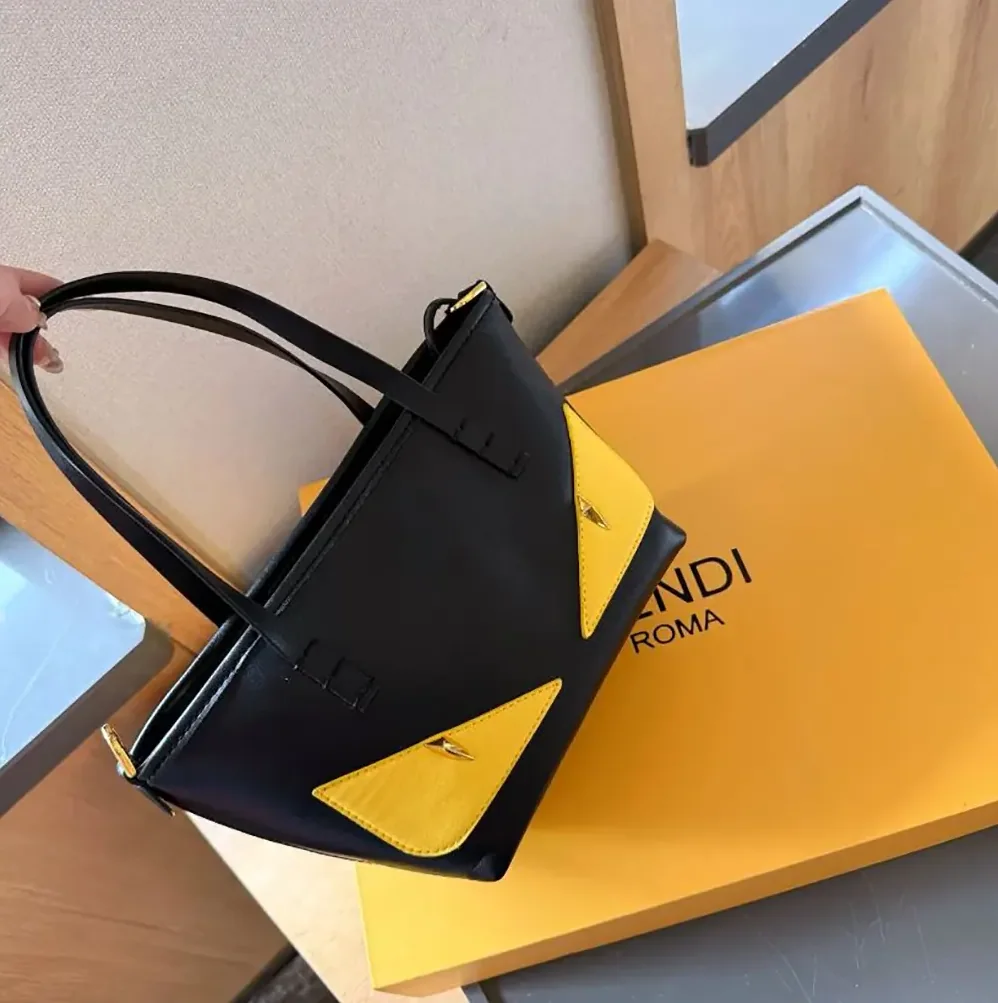 Fendi Ubisex Roll Mini Lunar New Year Black Leather Mini in bag
