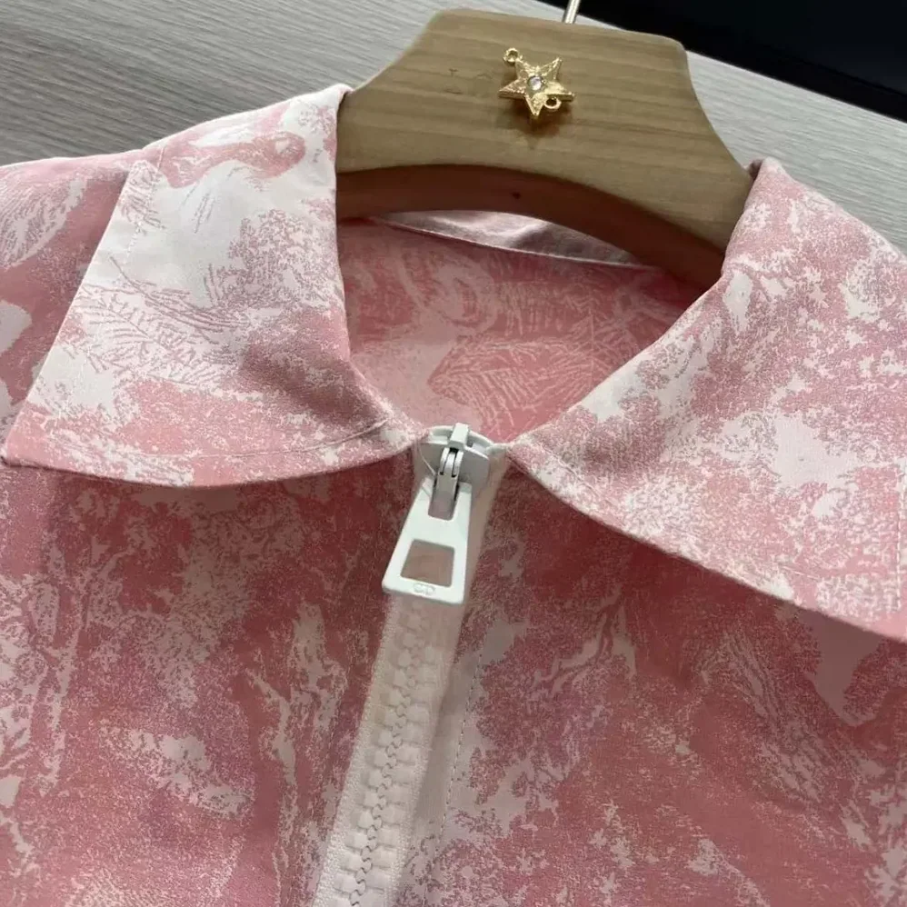 Dior Dioriviera Jacket White Jacquard Technical Taffeta for Women Dior Dioriviera Jacket White Jacquard Technical Taffeta for Women