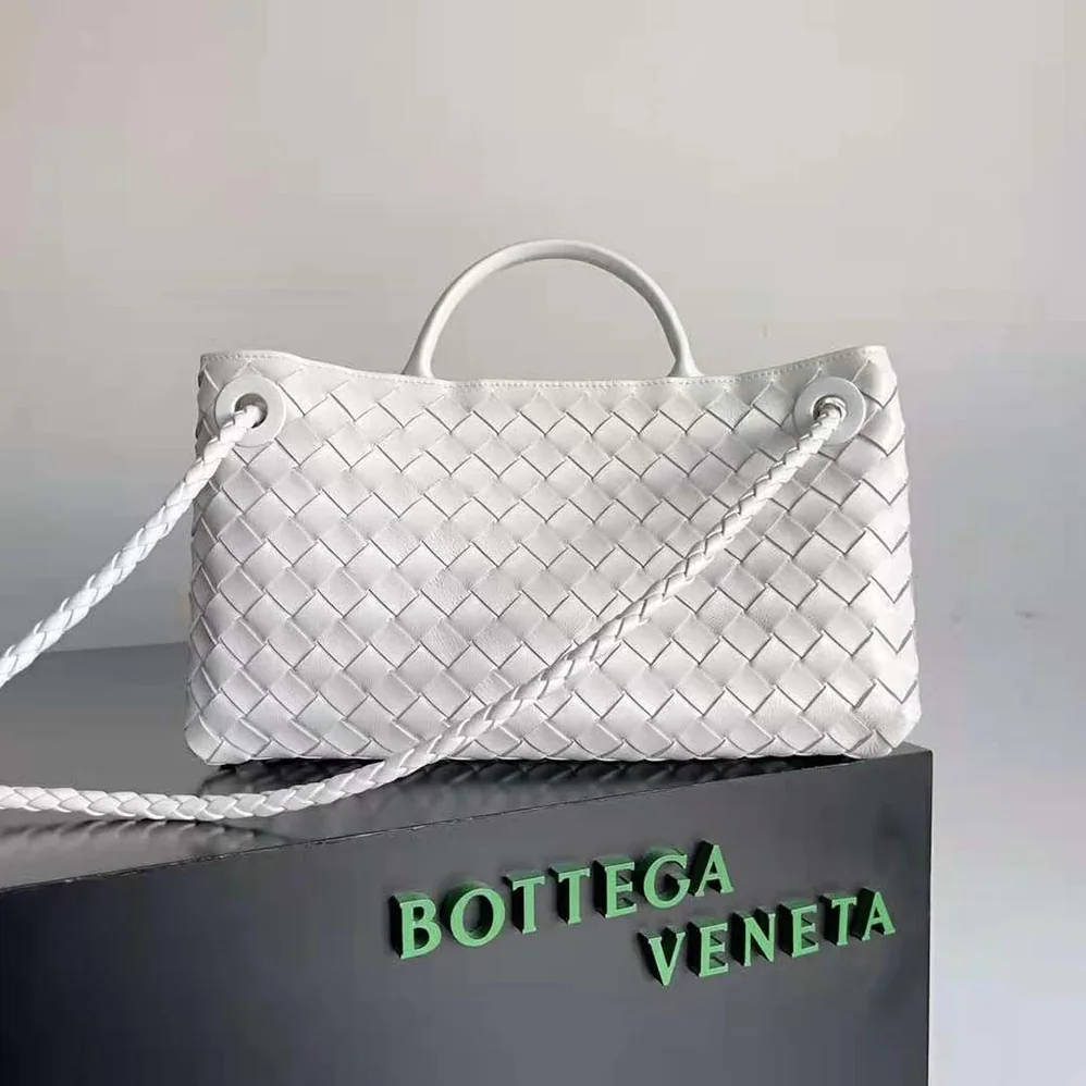 Bottega Veneta Small East/West Andiamo for Women in White