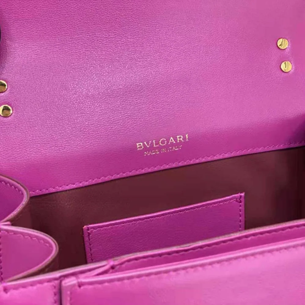 Bvlgari Serpenti Forever Crossbody Bag in Purple Nappa Leather for Women
