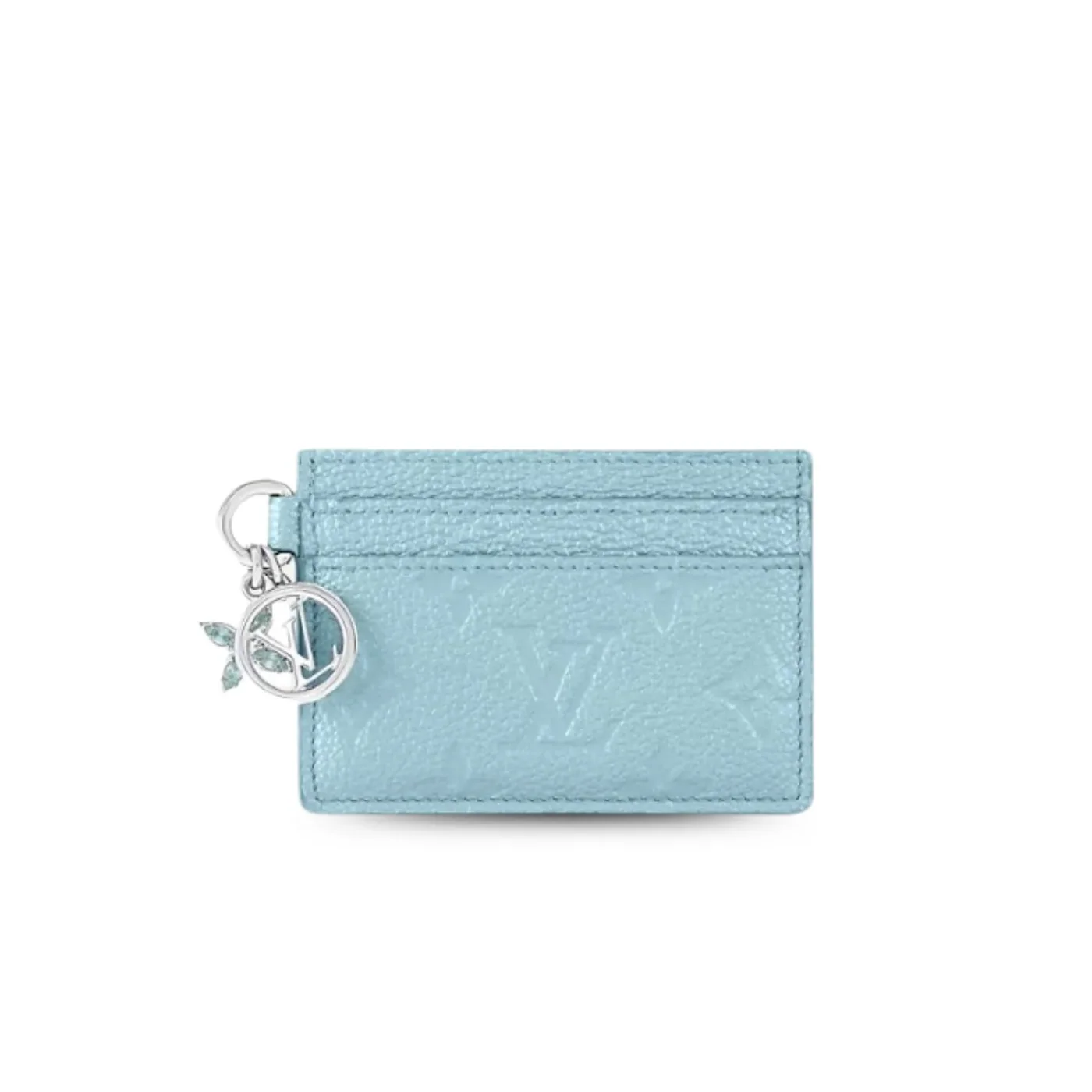 Louis Vuitton LV Charms Card Holder Azur Frost / Louis Vuitton LV Charms Card Holder Azur Frost /