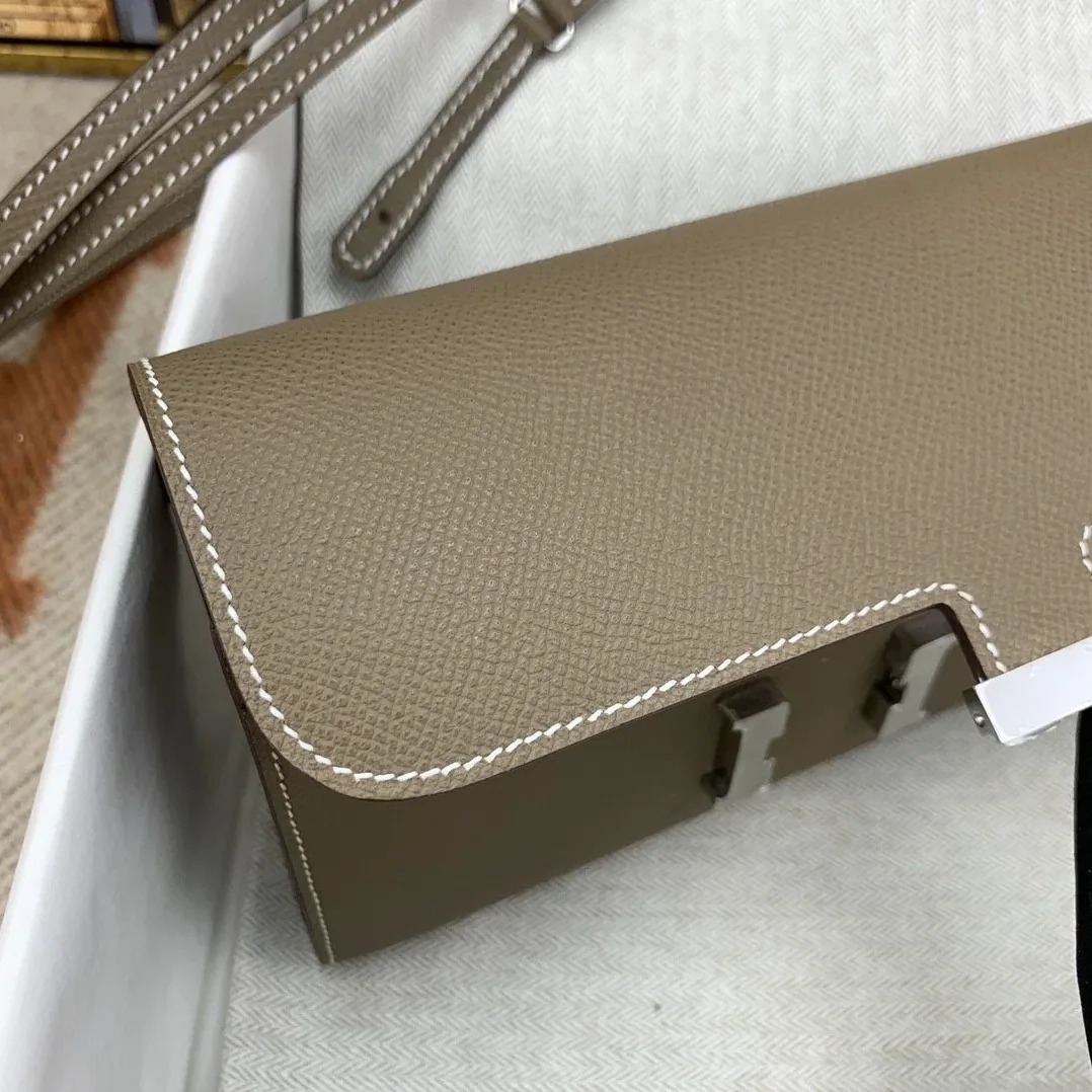Hermes Constance Long Togo Wallet Brown, Silver Toned Hardware Bag Hermes Constance Long Togo Wallet Brown, Silver Toned Hardware Bag