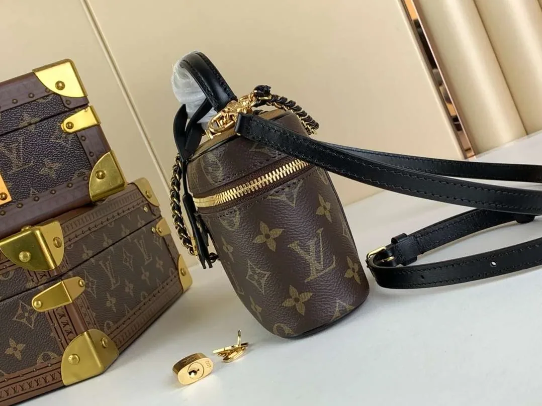 Louis Vuitton Vanity Chain Pouch Brown / Louis Vuitton Vanity Chain Pouch Brown /