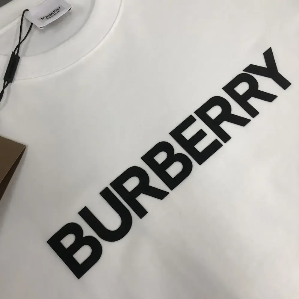 Burberry Logo Cotton T-shirt for Women in White