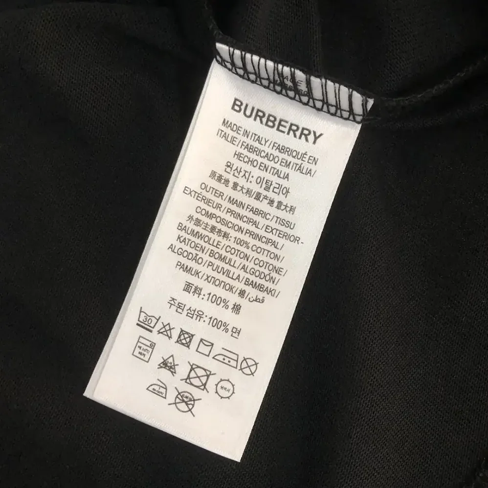 Burberry EKD Cotton T-shirt for Men in Black