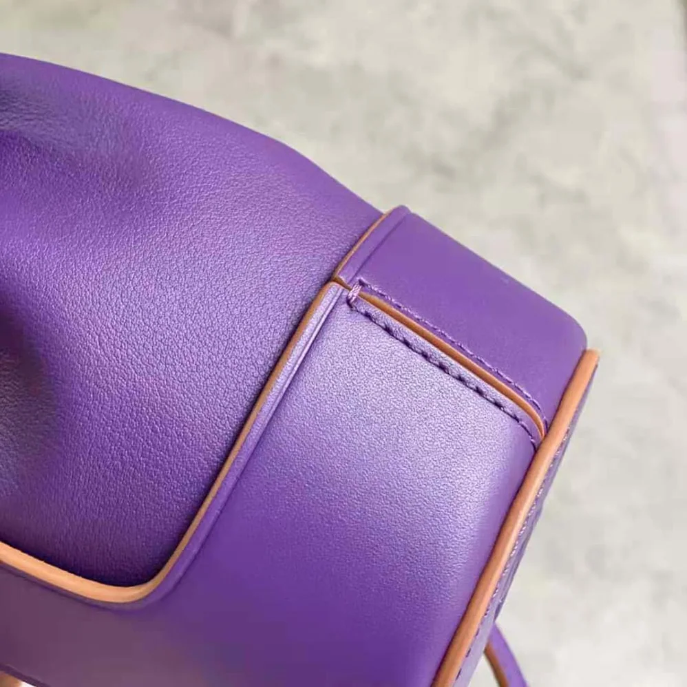 Loewe Nano Balloon Bag in Nappa and Calfskin for Women in Purple Loewe Nano Balloon Bag in Nappa and Calfskin for Women in Purple
