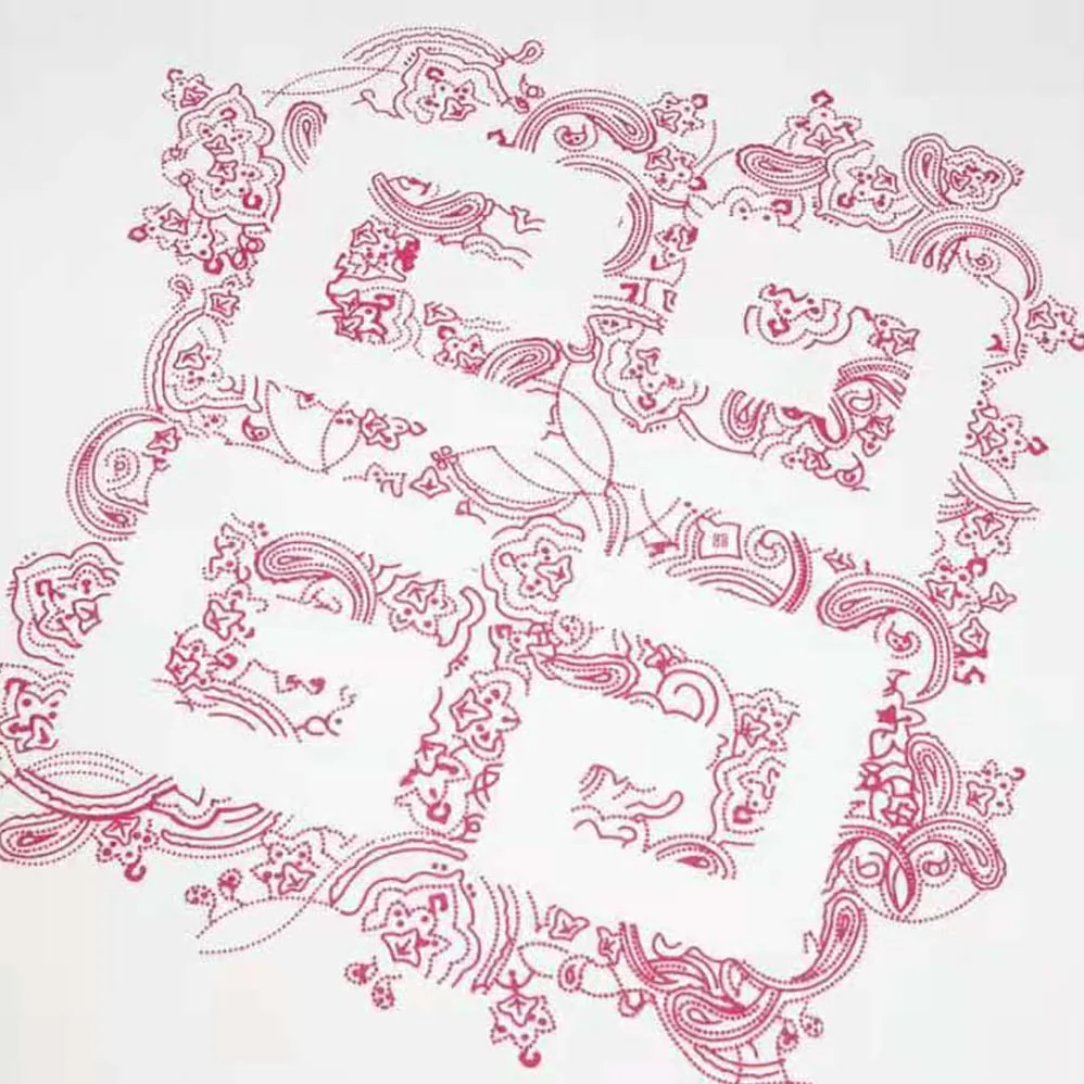 Givenchy T-shirt in 4G GIVENCHY Embroidered Jersey for Women in Pink