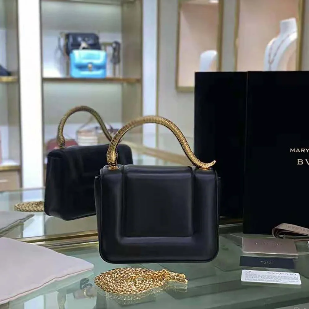 Bvlgari Mary Katrantzou X Bvlgari Top Handle for Women in Black Bvlgari Mary Katrantzou X Bvlgari Top Handle for Women in Black