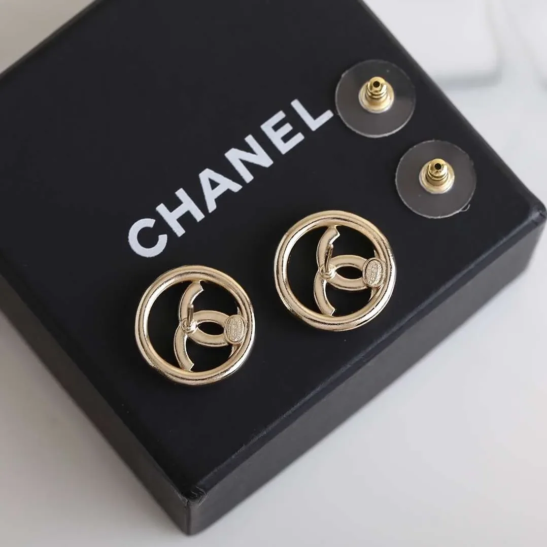 Chanel Stud Earrings Gold Chanel Stud Earrings Gold