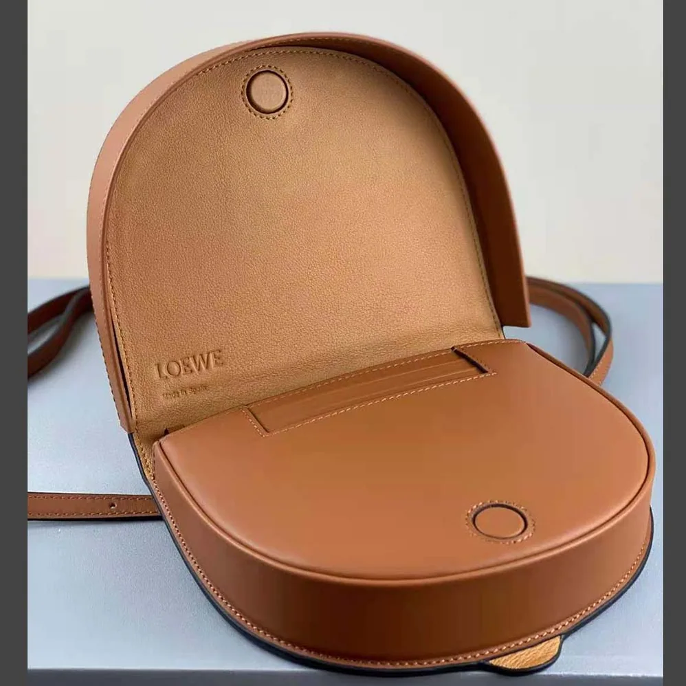 Loewe Heel Bag in Soft Calfskin for Women in Brown Loewe Heel Bag in Soft Calfskin for Women in Brown