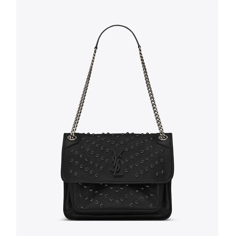 Saint Laurent YSL Niki Medium Vintage Leather All Over Studs for Women Saint Laurent YSL Niki Medium Vintage Leather All Over Studs for Women