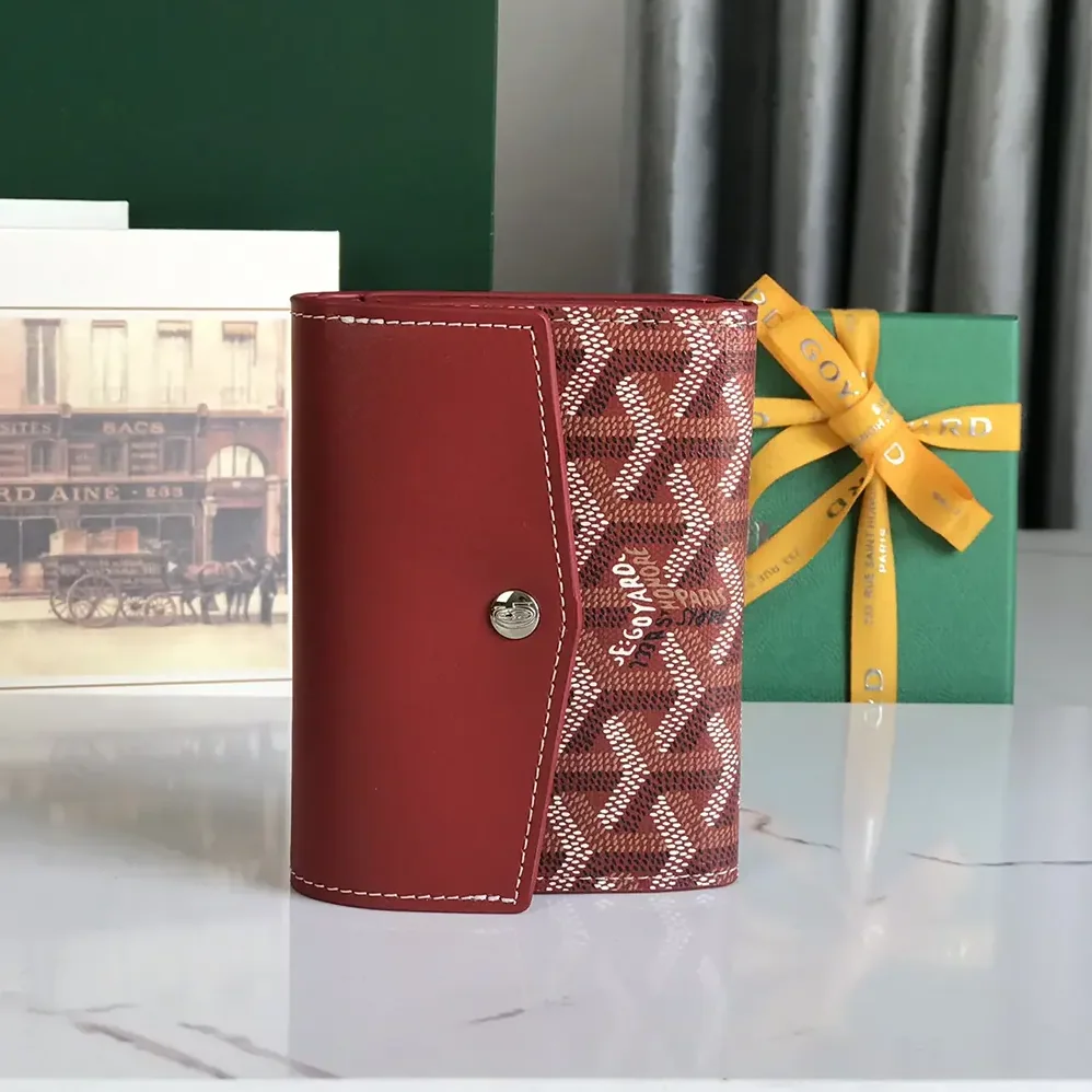 Goyard Saint Gabrie Wallet for Unisex in Red Goyard Saint Gabrie Wallet for Unisex in Red