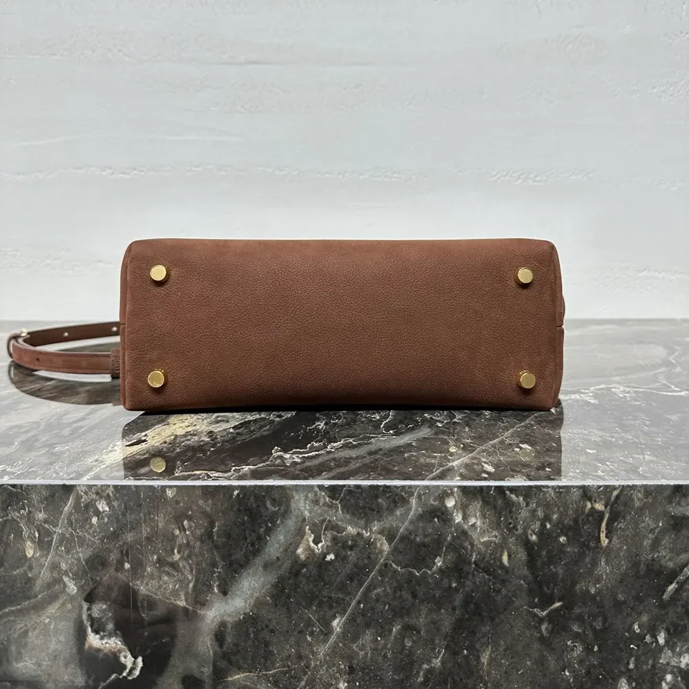 Celine Medium Nino Bag In Nubuck Calfskin for Women in Brown Celine Medium Nino Bag In Nubuck Calfskin for Women in Brown