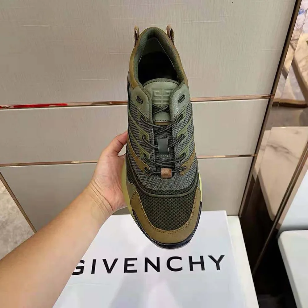 Givenchy Giv 1 Sneakers in Leather and Mesh for Unisex in Green