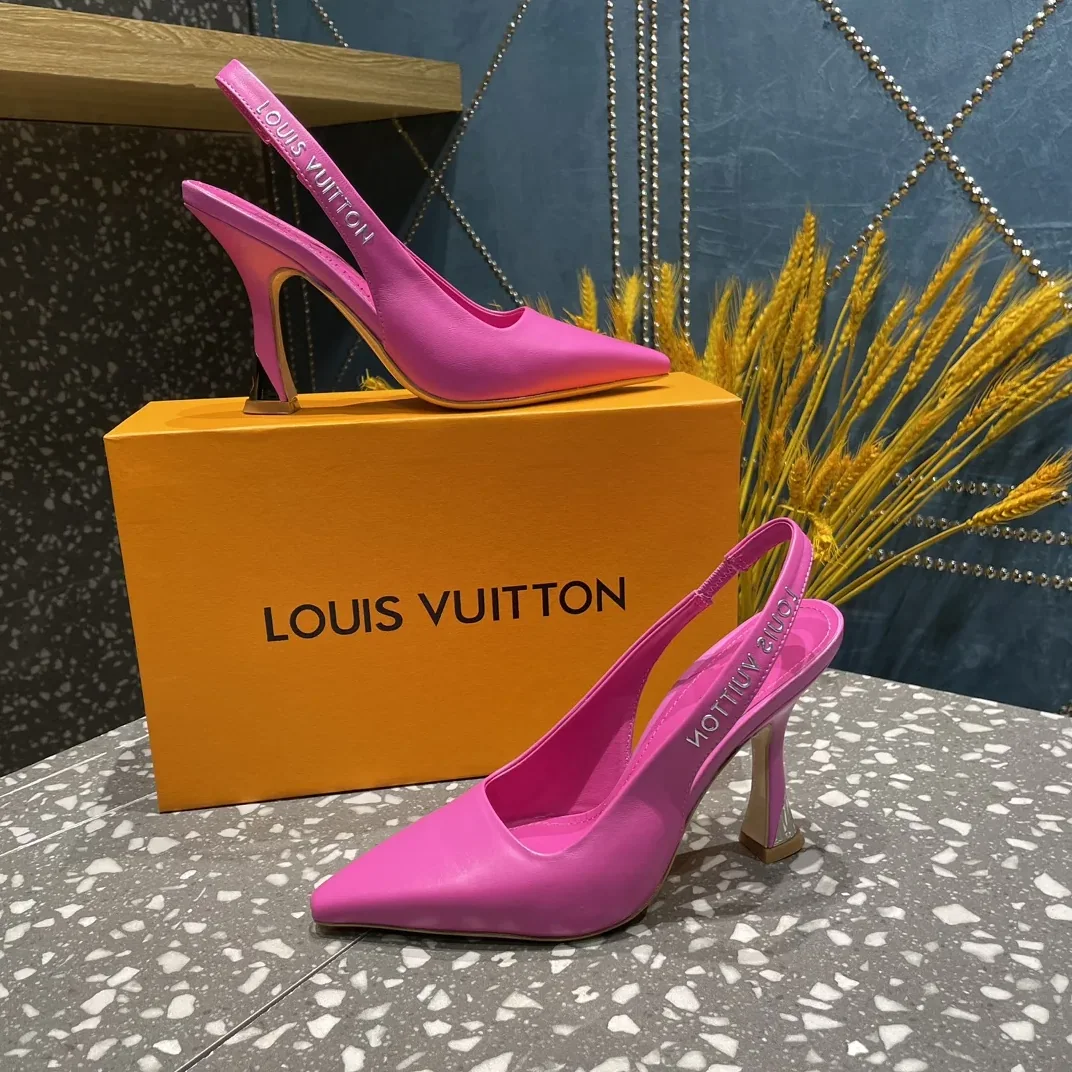 Louis Vuitton Sparkle Slingback Pump Pink Louis Vuitton Sparkle Slingback Pump Pink