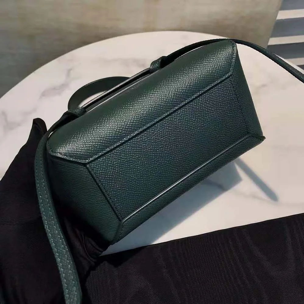 Celine Pico Belt Bag in Grained Calfskin for Women in Green