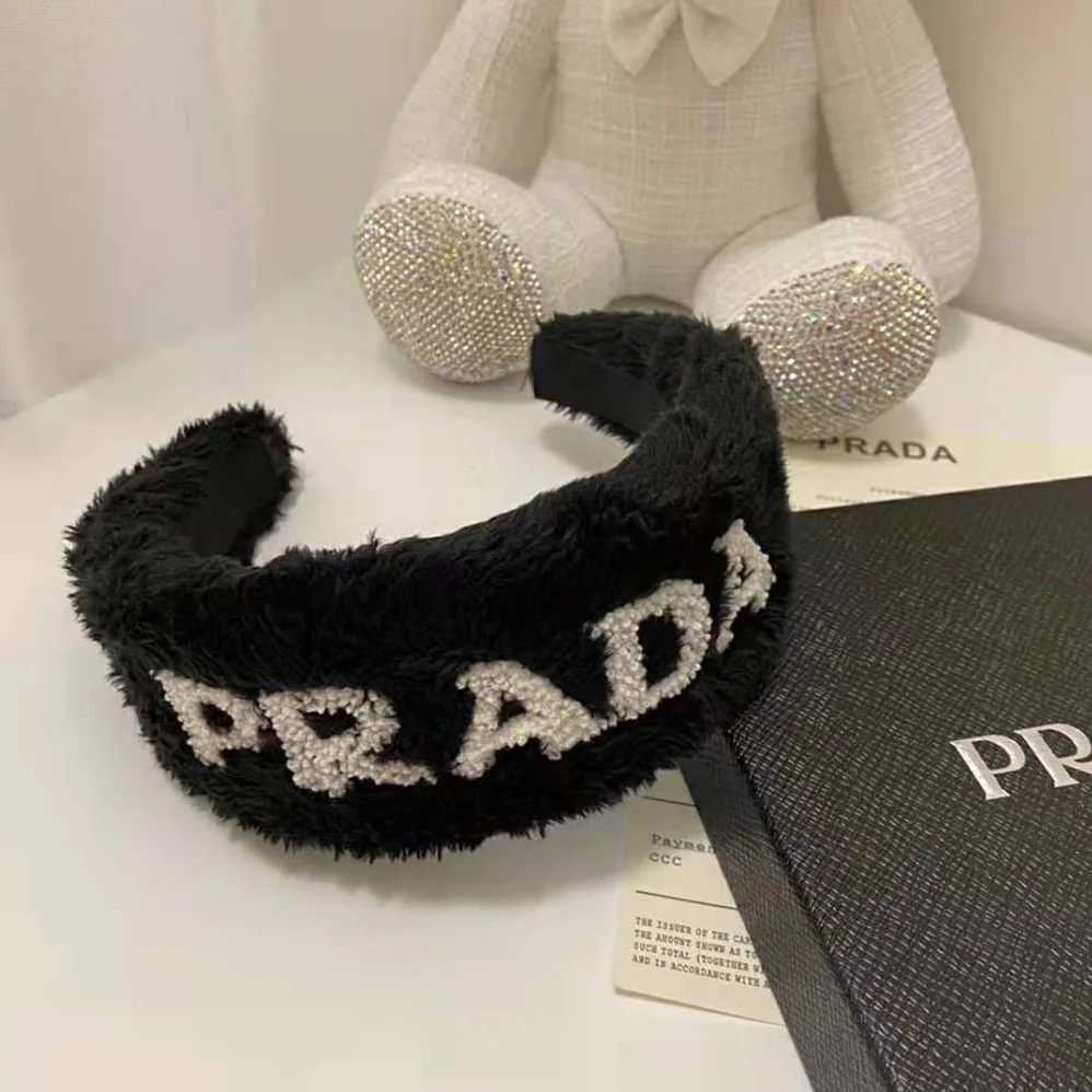 Prada Terrycloth Headband with A Beguiling Rounded Design for Women Prada Terrycloth Headband with A Beguiling Rounded Design for Women