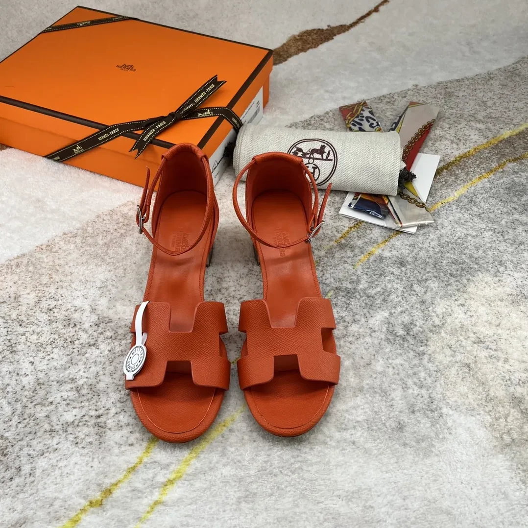 Hermes Encens 50 Sandal Orange