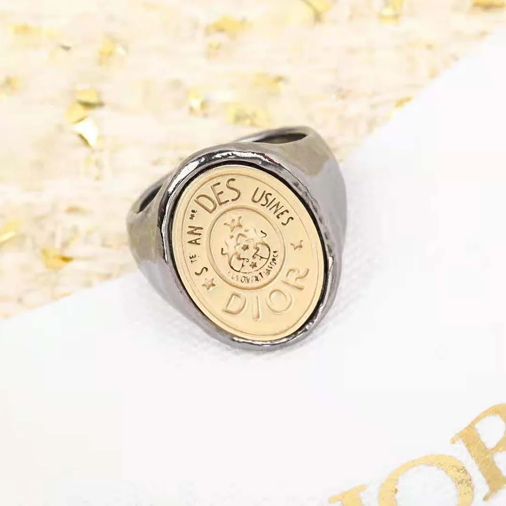 Dior CD Legacy Ring Ruthenium- and Gold for Women in Finish Metal Dior CD Legacy Ring Ruthenium- and Gold for Women in Finish Metal
