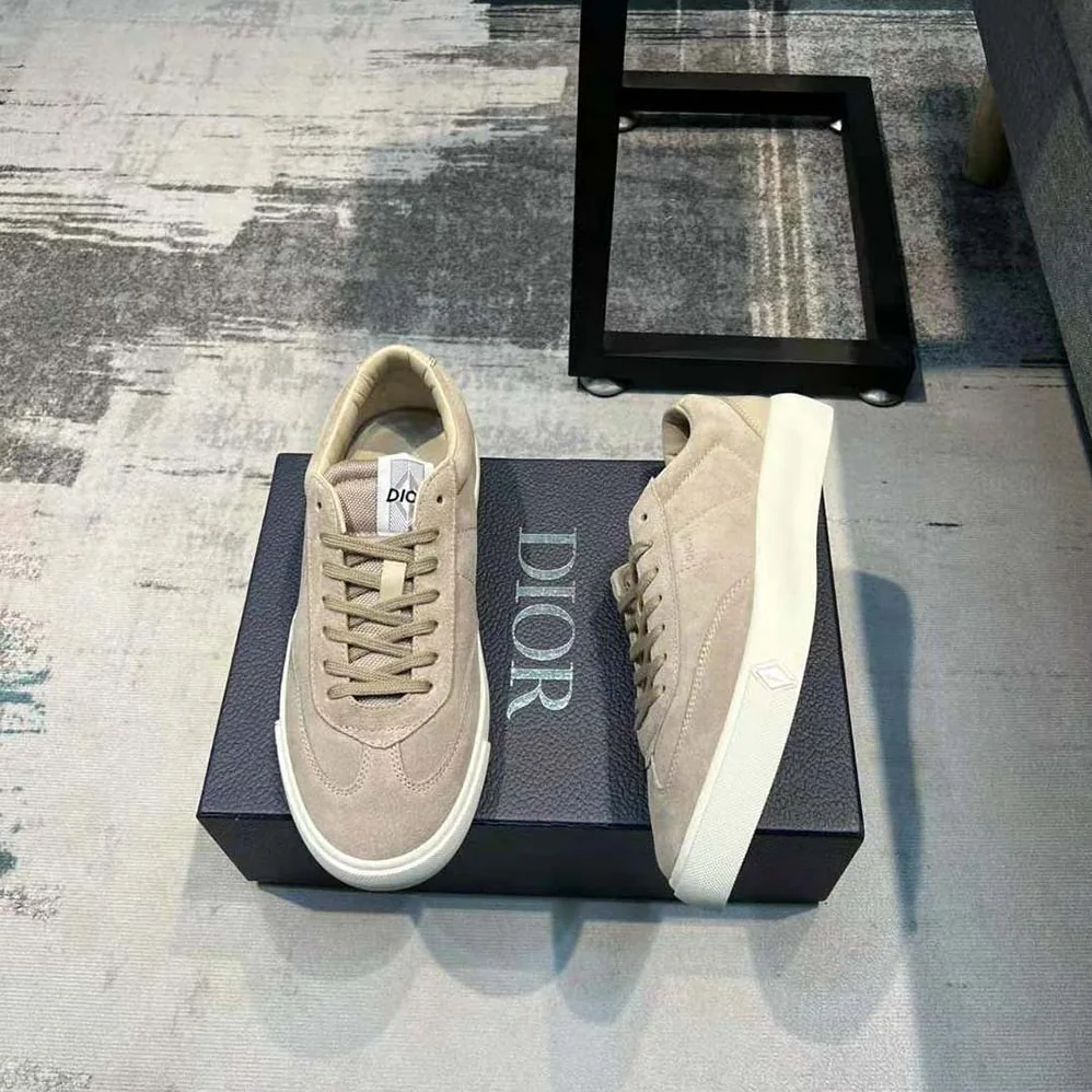 Dior B101 Sneaker Greige Nubuck Calfskin for Men