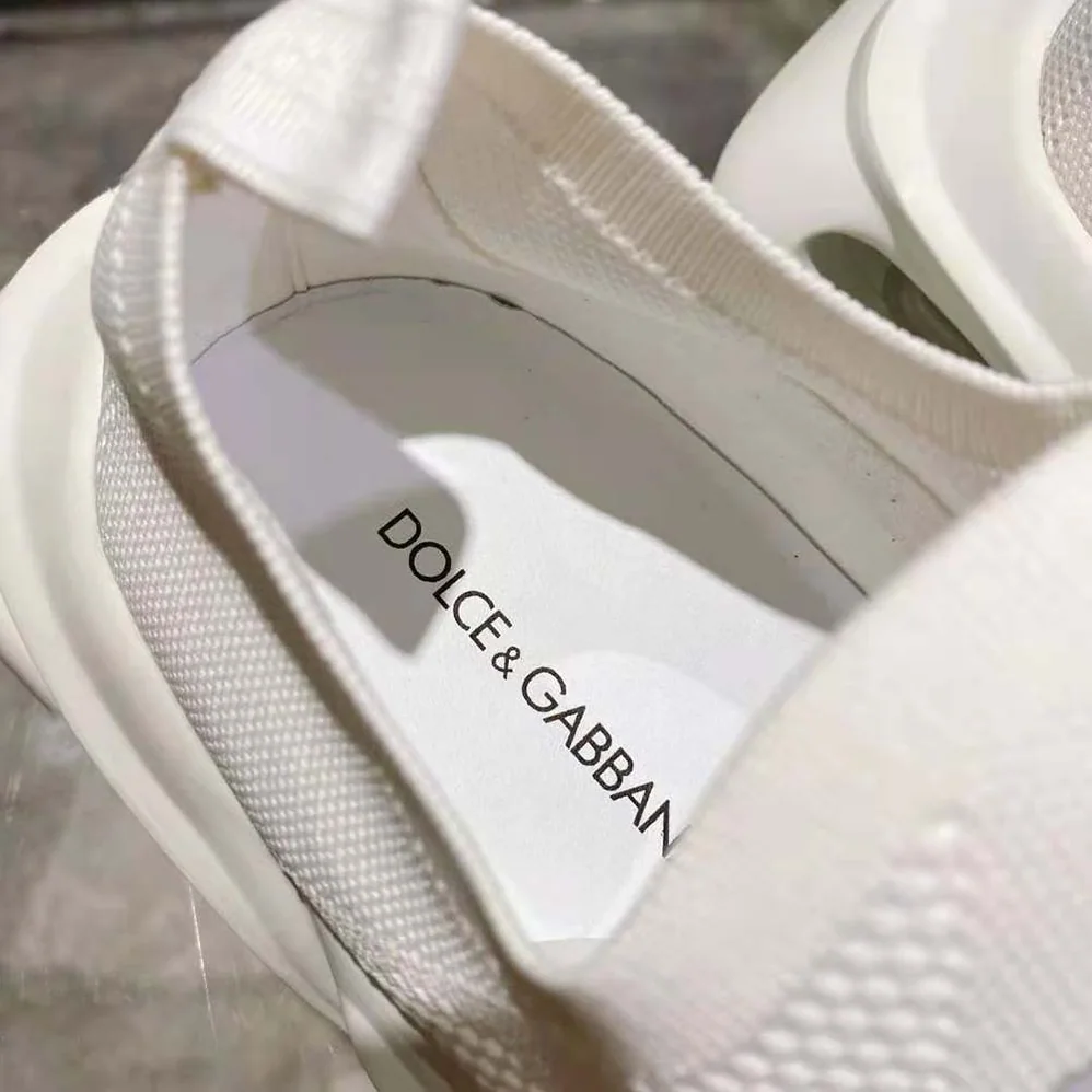 Dolce Gabbana D&G Stretch Mesh Wave Sneakers for Unisex in White