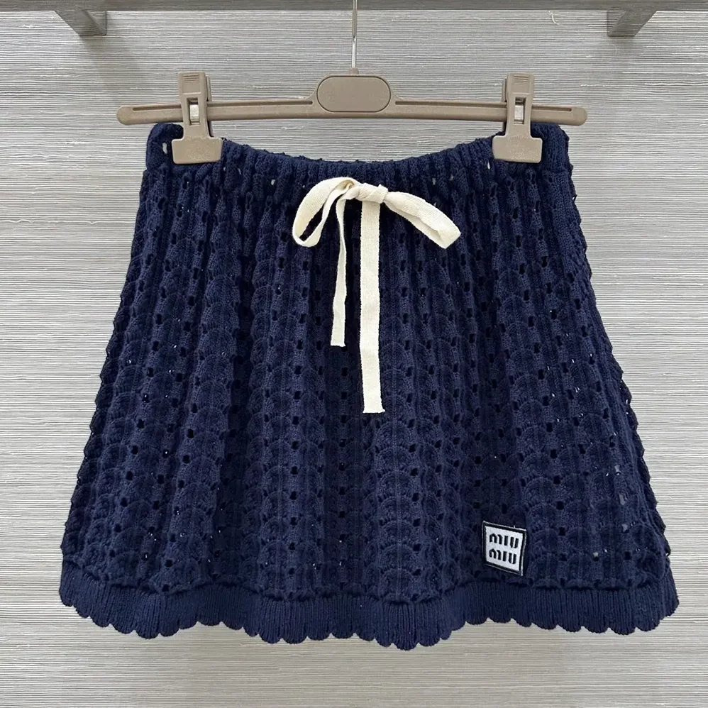 Miu Miu Cotton Miniskirt for Women in Nvay