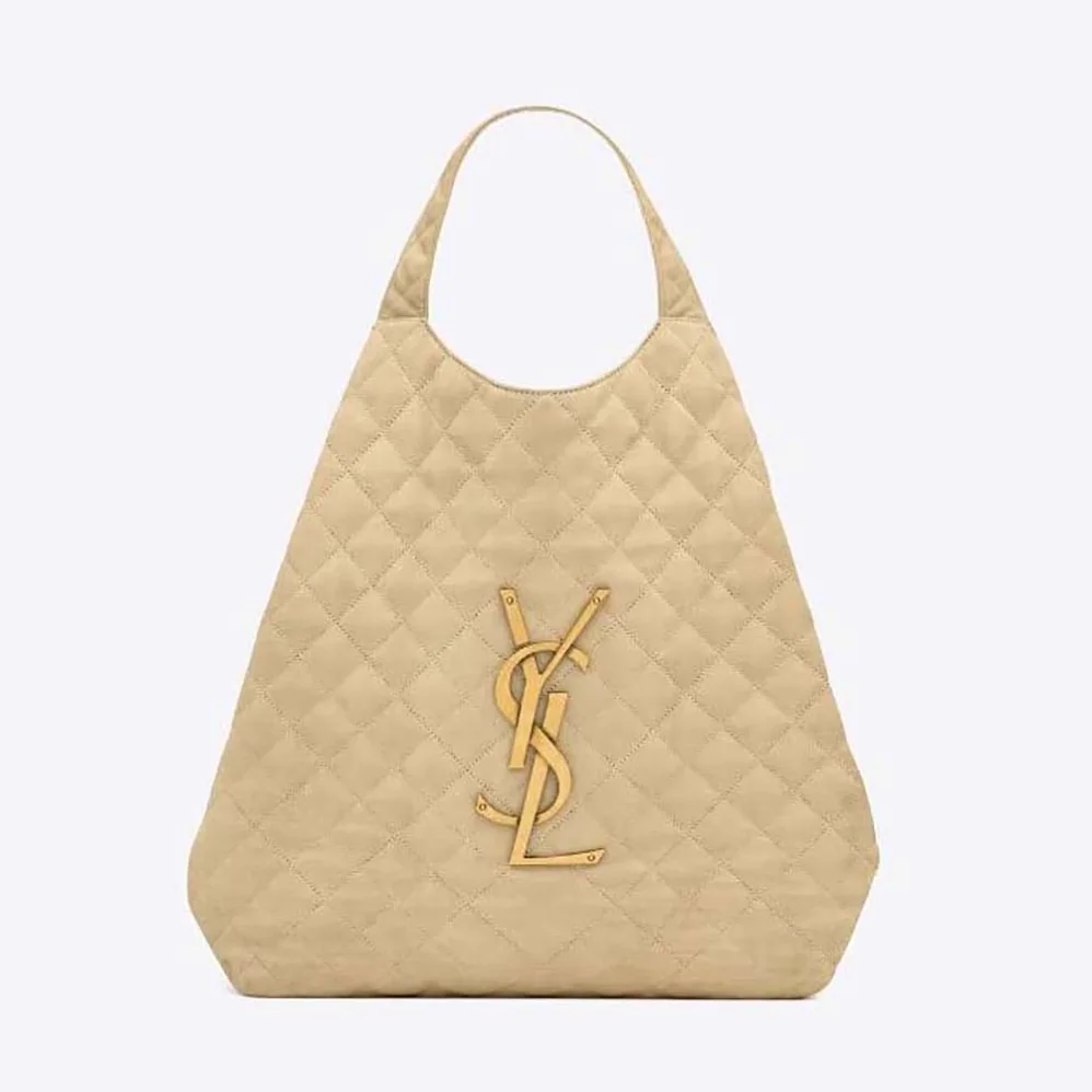Saint Laurent YSL Icare Maxi Shopping Bag in Quilted Nubuck Suede for Women Saint Laurent YSL Icare Maxi Shopping Bag in Quilted Nubuck Suede for Women
