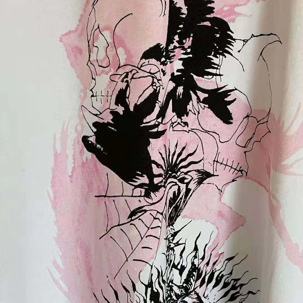 Givenchy Gothic Printed Oversized T-Shirt for Men in Pink