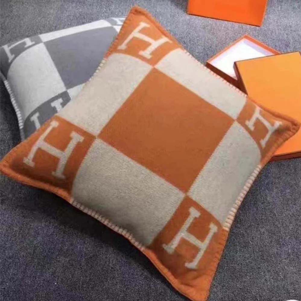 Hermes Avalon Pillow Large Model for Unisex in Orange