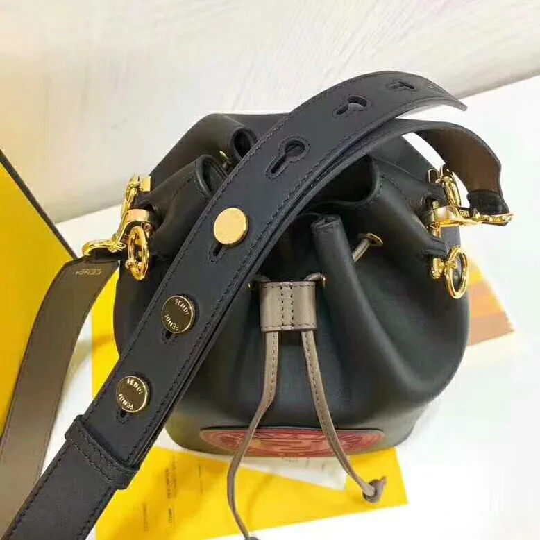 Fendi Mon Tresor Black Leather Bag for Women