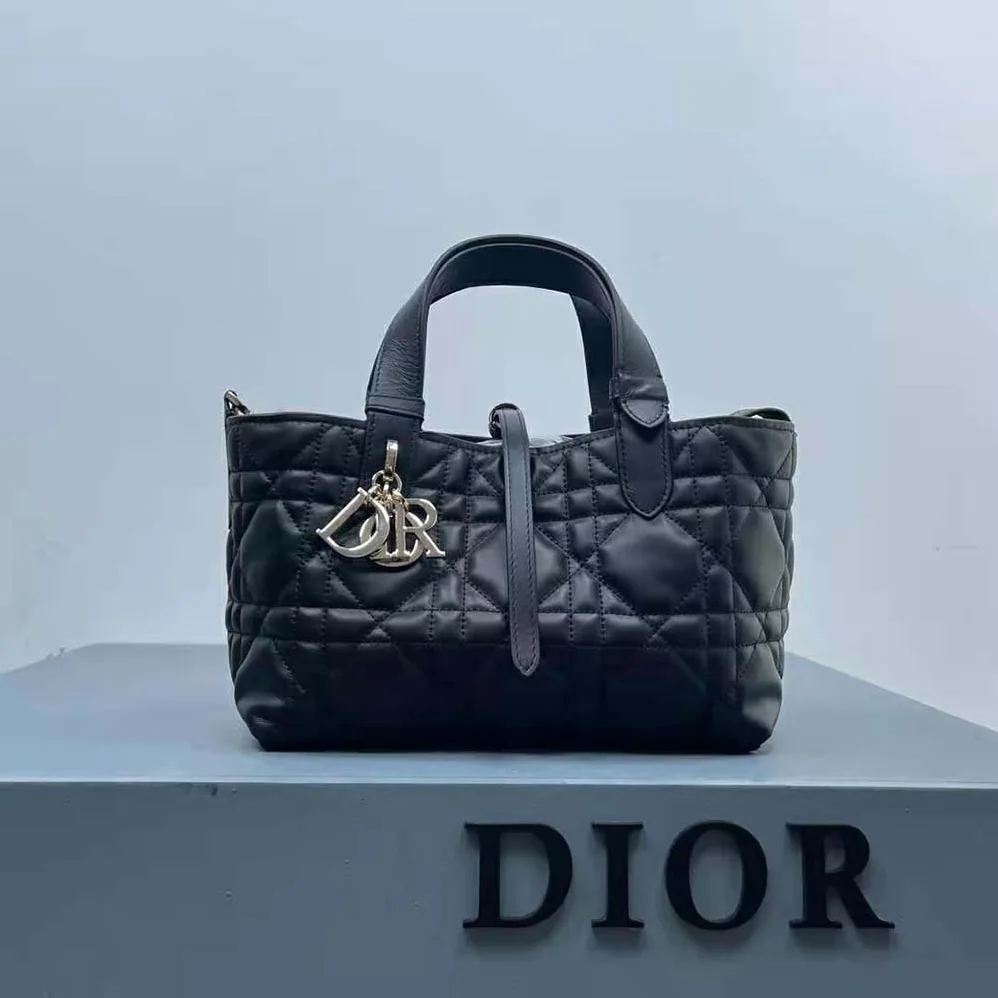 Dior Small Dior Toujours Bag Black Macrocannage Calfskin for Women Dior Small Dior Toujours Bag Black Macrocannage Calfskin for Women