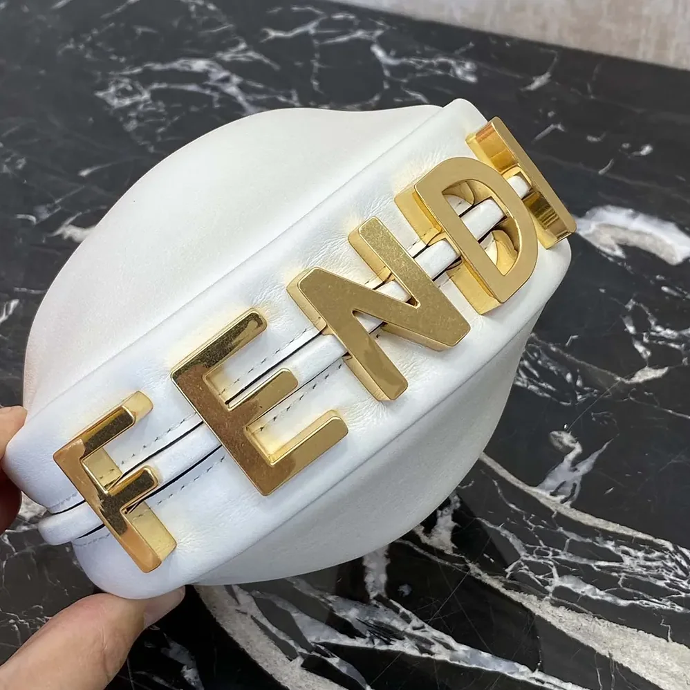 Fendi Fendigraphy Mini White Leather Mini bag for Women Fendi Fendigraphy Mini White Leather Mini bag for Women